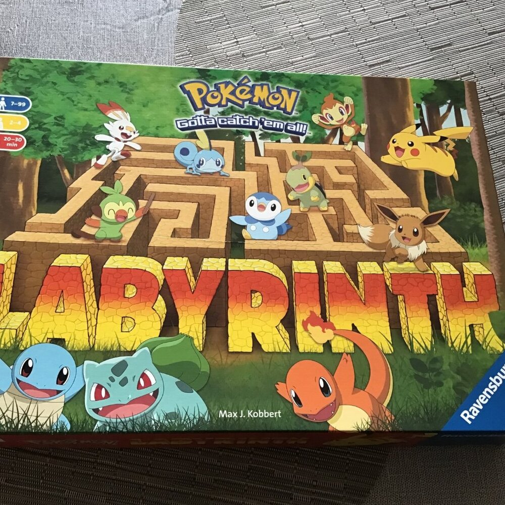 Ravensburger Pokemon Labyrinth Board Game--Like New